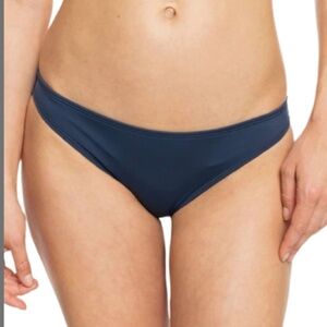 Roxy SD Beach Classics Moderate Bikini Swim Bottom Navy